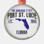 Port Saint Lucie Metalen Ornament (Voorkant)