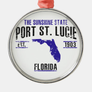 Port Saint Lucie Metalen Ornament
