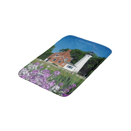 Port Sanilac Lighthouse badmat (Gekanteld)