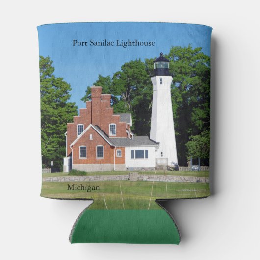 Port Sanilac Lighthouse koelbox Blikjeskoeler (Achterkant)