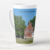 Port Sanilac Lighthouse mok voor latte (Linkerhoek)