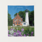 Port Sanilac Lighthouse tapestry Wandkleed (Voorkant)