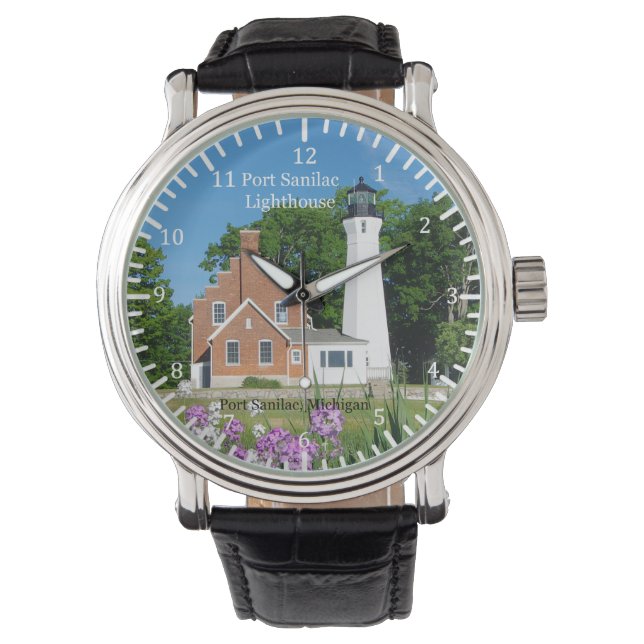 Port Sanilac Lighthouse watch Horloge (Voorkant)