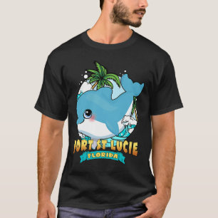 PORT ST LUCIE FLORIDA Cute Baby Dolphin Beach Souv T-shirt