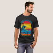 Port St Lucie Florida Retro Throwback Surf & Beach T-shirt (Voorkant volledig)