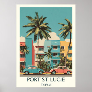 Port St. Lucie Florida  stad reizen kunst Poster