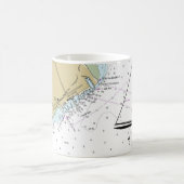 Port Townsend Nautical Chart Coffee Cup Koffiemok (Center)