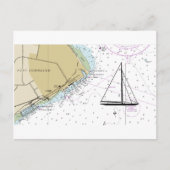 Port Townsend Sailing Nautical Chart Briefkaart (Voorkant)