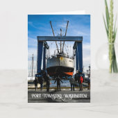 Port Townsend-scheepswerf fotografie Kaart (Voorkant)