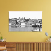 Port Townsend, WA Waterfront Town Uitzicht Photogr Canvas Afdruk (Insitu (Woonkamer))