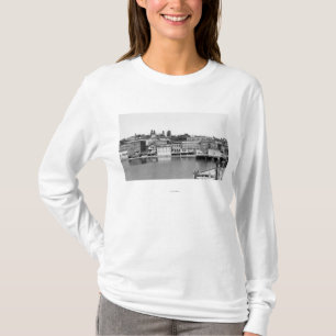 Port Townsend, WA Waterfront Town Uitzicht Photogr T-shirt