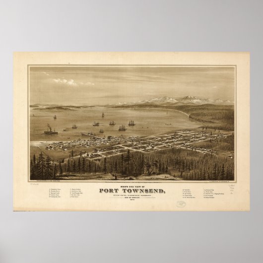 Port Townsend, Washington (1878) Poster (Voorkant)