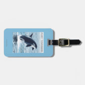 Port Townsend, WashingtonOrca Jumping Bagagelabel (Voorkant horizontaal)