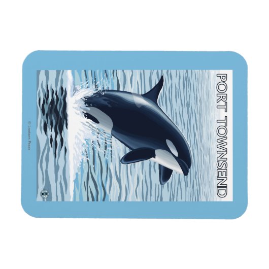 Port Townsend, WashingtonOrca Jumping Magneet (Horizontaal)