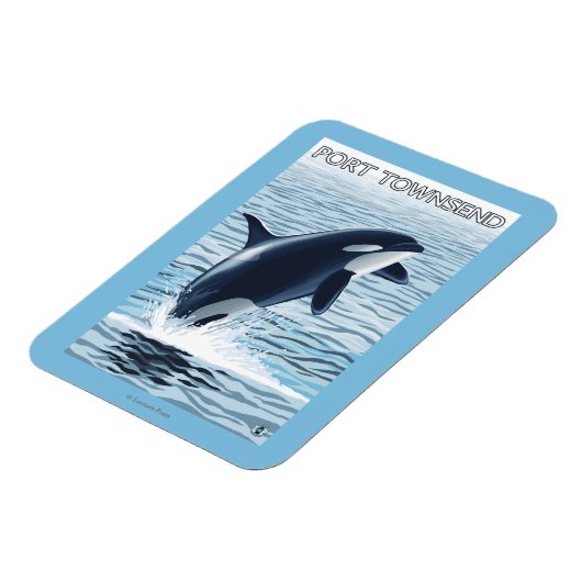 Port Townsend, WashingtonOrca Jumping Magneet (Linkerzijde)