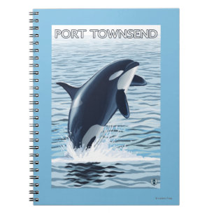 Port Townsend, WashingtonOrca Jumping Notitieboek