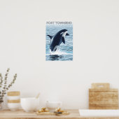Port Townsend, WashingtonOrca Jumping Poster (Keuken)