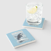 Port Townsend, WashingtonOrca Jumping Stenen Onderzetter (Zijkant)