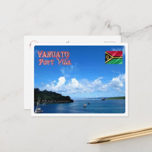 Port Vila - Natural Harbour - Vanuatu - Briefkaart (Voorkant / Achterkant in situ)