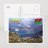 Port Vila - Vanuatu - Aerial Uitzicht - Briefkaart (Voorkant / Achterkant)