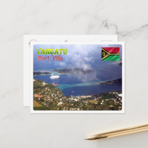Port Vila - Vanuatu - Aerial Uitzicht - Briefkaart
