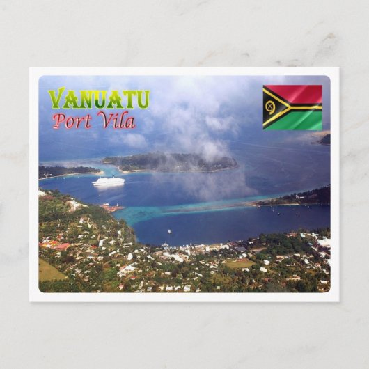 Port Vila - Vanuatu - Aerial Uitzicht - Briefkaart (Voorkant)