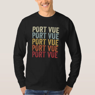 Port Vue Pennsylvania Port Vue PA Retro Vintage Te T-shirt