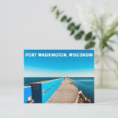 Port Washington, Briefkaart van Wisconsin (Staand voorkant)