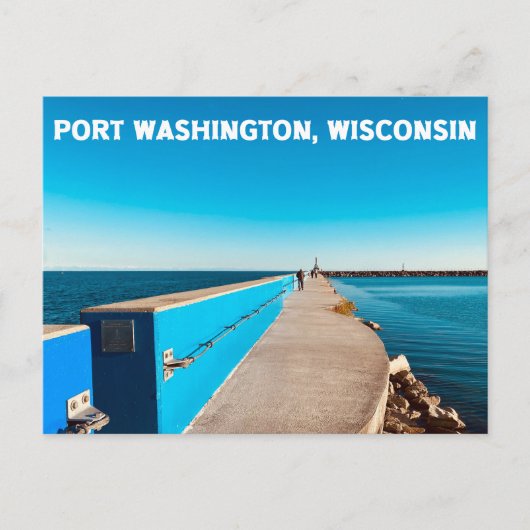 Port Washington, Briefkaart van Wisconsin (Voorkant)