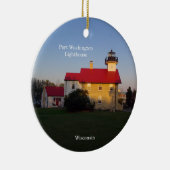 Port Washington Lighthouse cirkel ornament (Rechts)