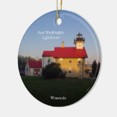 Port Washington Lighthouse cirkel ornament (Links)