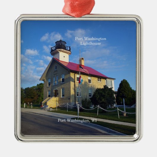 Port Washington Lighthouse Metalen Ornament (Voorkant)