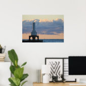 Port Washington, Wi. vuurtoren Poster (Thuiskantoor)