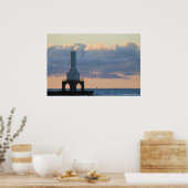 Port Washington, Wi. vuurtoren Poster (Keuken)