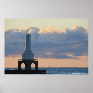 Port Washington, Wi. vuurtoren Poster