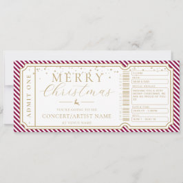 Port Wine Stripe Concert Ticket Cadeaubon Kaart