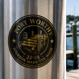 Port Worthy BLT Ratings Margarita Niveau Ronde Sticker