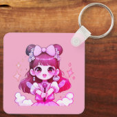 Porta-chaves garota kpop cantora sleutelhanger (Achterkant)