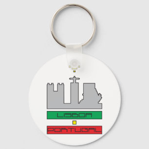 Porta-chaves Monumentos de Lisboa-Portugal Sleutelhanger