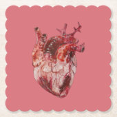 Porta-copo De Papel Hearts Kartonnen Onderzetters (Voorkant)