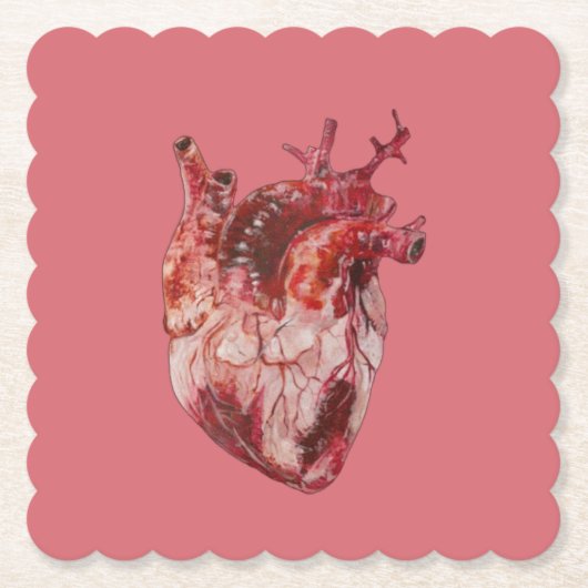 Porta-copo De Papel Hearts Kartonnen Onderzetters (Voorkant)