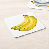 Porta-copos Banana:  Kartonnen Onderzetters (Schuin)