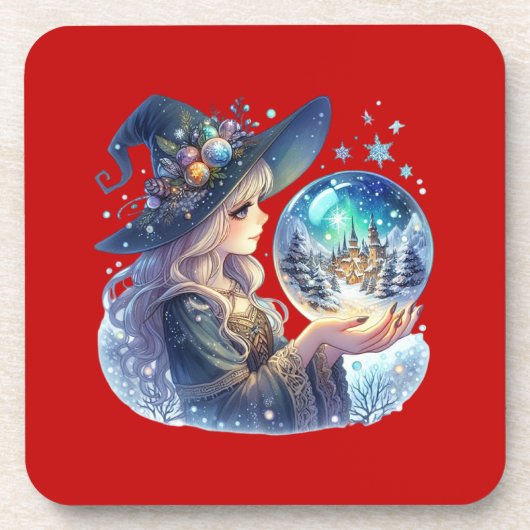 Porta-Copos (Coaster) Bruxa Natalina Bier Onderzetter (Voorkant)