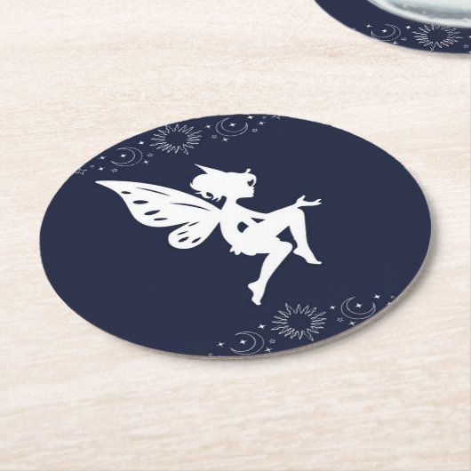 porta copos de fada redondo Neutro Ronde Kartonnen Onderzetter (Gebogen)