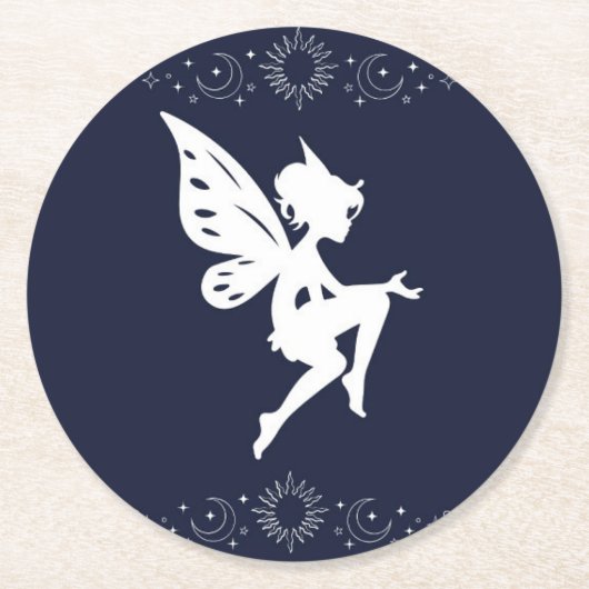porta copos de fada redondo Neutro Ronde Kartonnen Onderzetter (Voorkant)