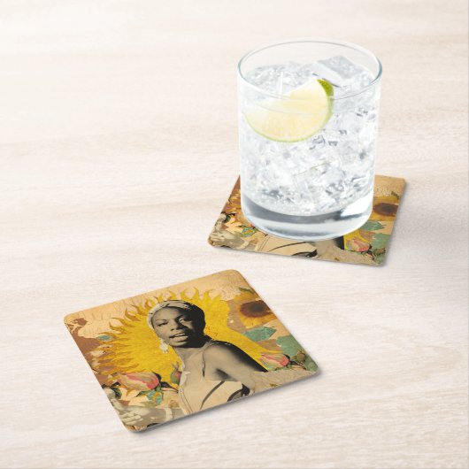 PORTA COPOS JAZZ - NINA SIMONE KARTONNEN ONDERZETTERS (Insitu)