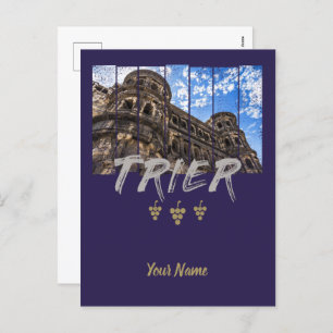 Porta Nigra in Trier  Moselle Souvenir Feestdagenkaart