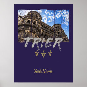 Porta Nigra in Trier Moselle Souvenir Poster