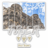 Porta Nigra in Trier  Moselle Souvenir Sticker (Voorkant)