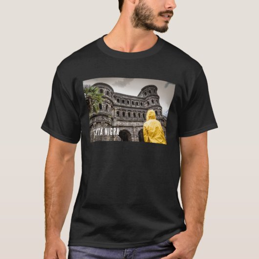 Porta Nigra in Trier Rheinland-Pfalz Duitsland T-shirt (Voorkant)